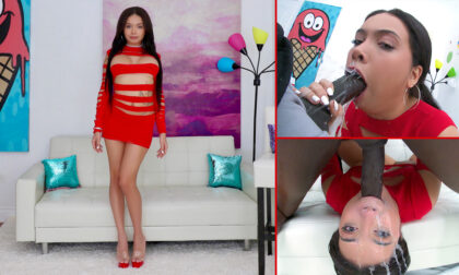 She has gone a little crazy on a dick