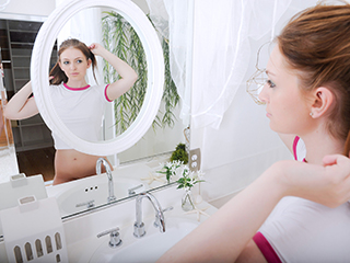 "What am I doing in your bathroom? More like what are you doing with that huge boner?!?!? I'm your stepdaughter! Its poking me! I guess that fucking me is the only way to get rid of it ;)"