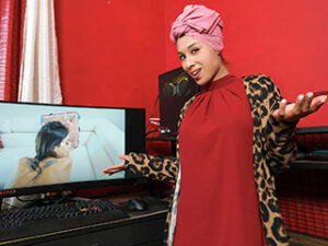 Cali gets naked and fucked hard underneath her hijab tonight