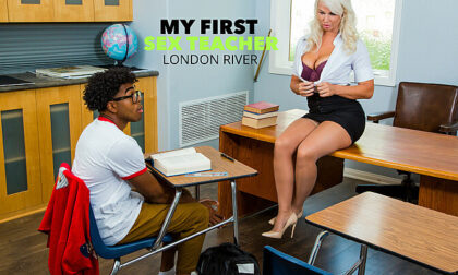 Zach is in desperate need to getting in to college and Ms. River is not very concerned about him getting in because she knows someone in the admissions but she wants a Big Black Cock fuck her in return for the favor