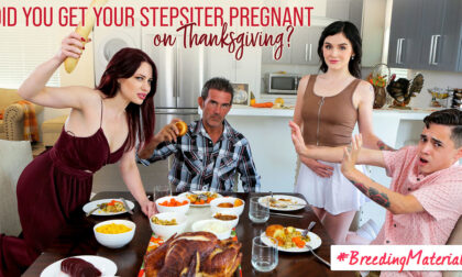 Rosalyn Sphinx lies about being knocked up then hops on her stepbro's dick for an apology fuck that ends in a creampie