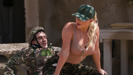 Kayley Gunner sucks and rides a cock outdoors in various sexy positions