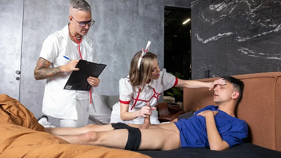 Valentina Love Takes Adam Veller's Cock in Her Ass in a Nurse Role Play