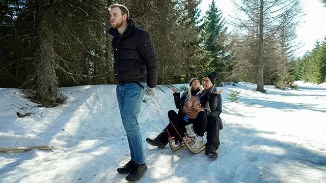 Lucette Nice Gets Comforted by Daddy Martin After a Ski Injury