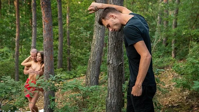 Sarah Kay and George Uhl Fuck in the Woods During a Mushroom Hunt