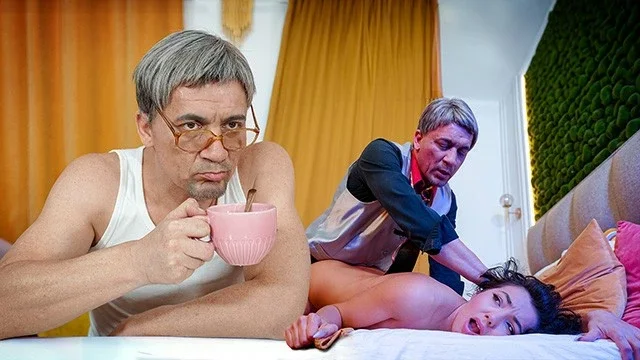 Mini Mitzix Sucks Steve Q's Cock in a Daddy Fantasy